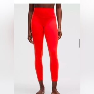 Lululemon align 25 inch high-rise leggings in color hot heat!